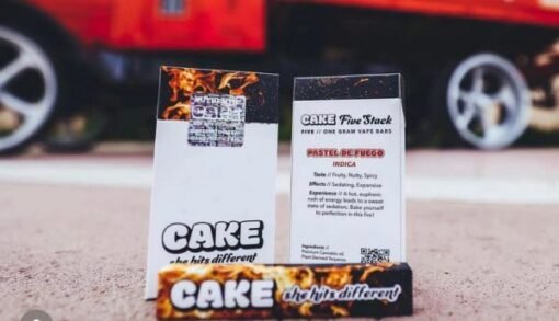 Buy Pastel De Fuego 3rd Gen Cake Bars – 5 Vape Bars Each pack (INDICA)